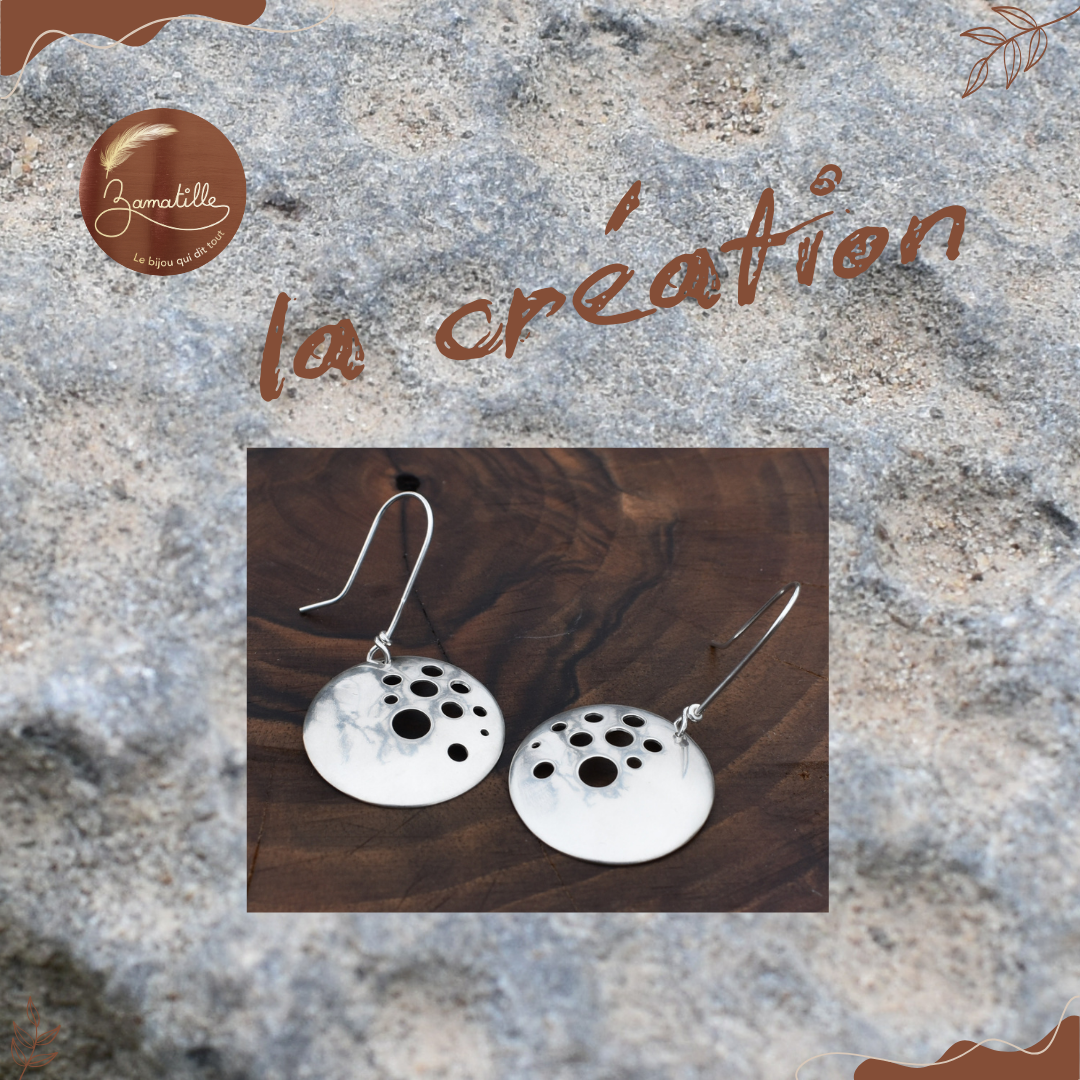 Boucles d'oreilles femme - Collection astrale - Argent massif